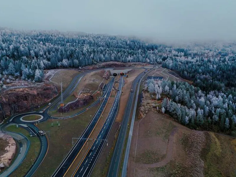 E16 Bjørum-Skaret. Foto: Skanska