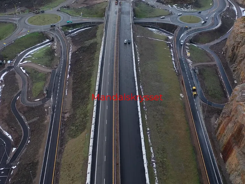 E39 med Flegemyra viltovergang. Foto: Hæhre