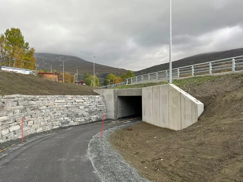 Bilde fra anlegget - siste byggetrinn.