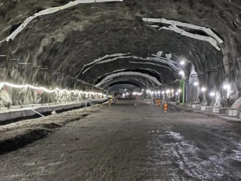 Fra prosjektet E4 Förbifart Stockholms tunnel under Lovö. Foto: Trafikverket.
