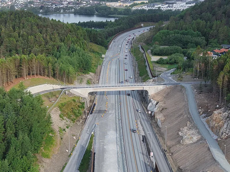 E39 Hove-Osli. Foto: Statens vegvesen.