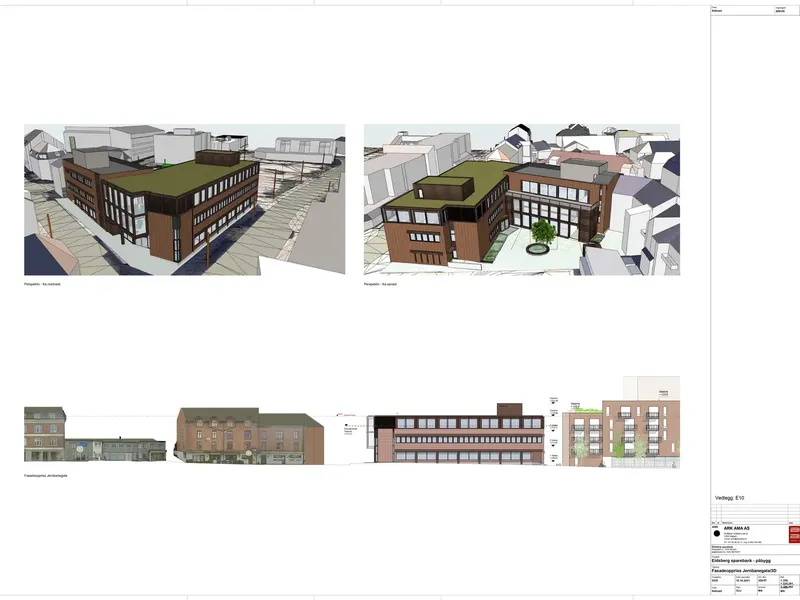 Fasade fra byggesøknad