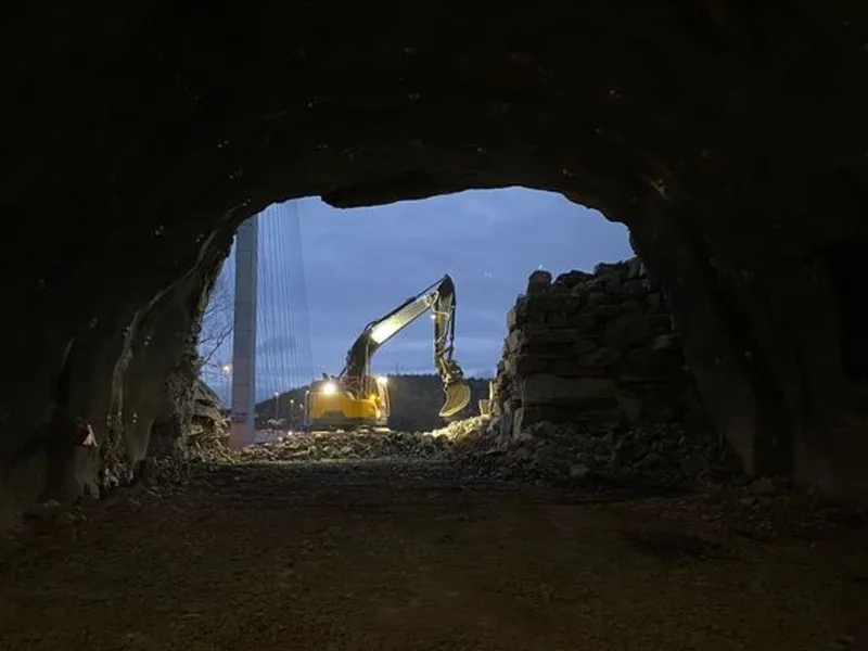 Eiffage er godt i gang med to av tre parseller ved prosjektet E18 Rugtvedt – Langangen. Nylig ble kontrakten for den siste parsellen signert.Foto: Eiffage.