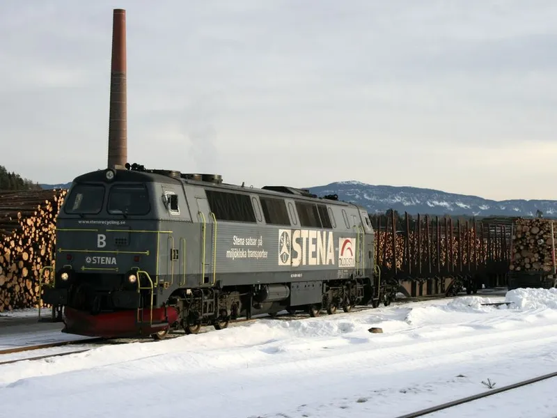 Fra åpningen av Follum tømmerterminal. Foto: Viken skog