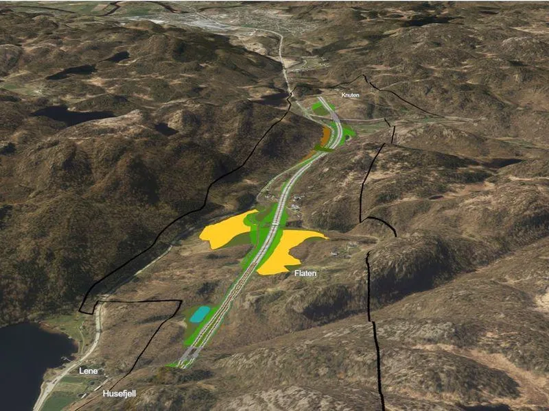 Fremtidig E39 løftes bort fra Lenefjorden og Lenebakken, som vinterstid er utsatt for driftsforstyrrelser knyttet til snøfall.