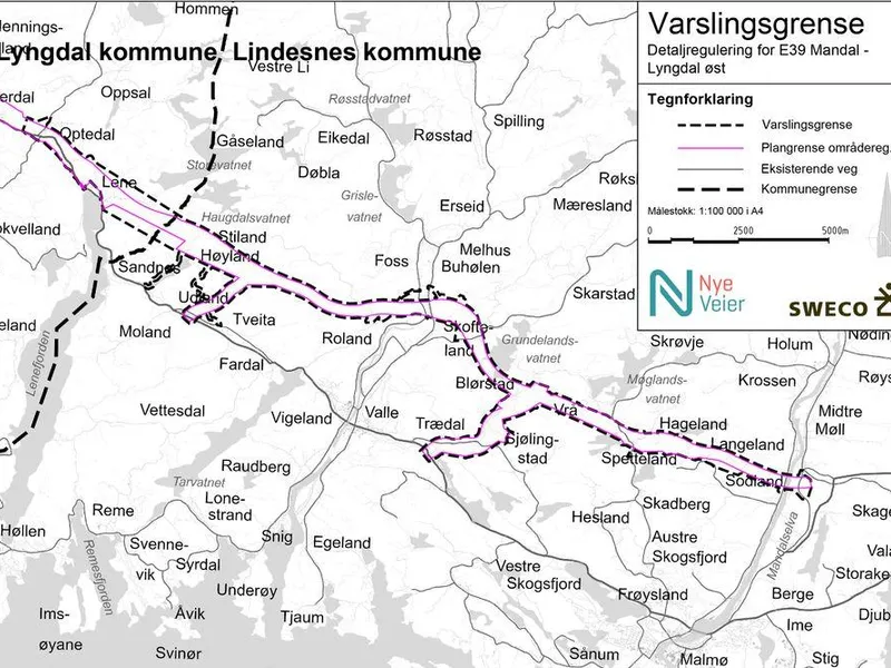 Nye Veier skal sammen med rådgiver Sweco gjennomføre detaljregulering innenfor  den 26 kilometer lange områdeplan-korridoren som ble vedtatt i vår. Målet er vedtatt plan innen desember 2021 og byggestart vinteren 2023.