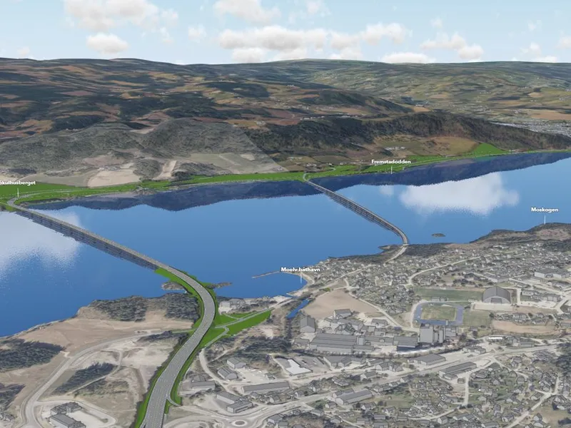 Alternativ 2 gir en reiseavstand som er cirka 2 kilometer kortere mellom Hamar og Gjøvik. Avstanden mellom Gjøvik og Lillehammer er lik, og forskjellen mellom Hamar og Lillehammer er bare 0,5 kilometer. Illustrasjon: Nye Veier
