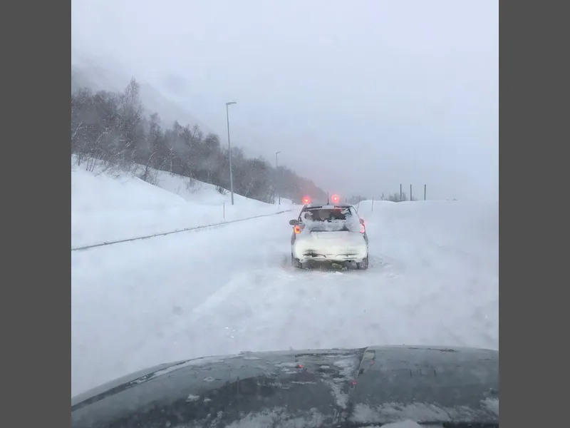 Med ny tunnell på E6 Kvænangsfjellet er det redusert risisko for stengte veier.