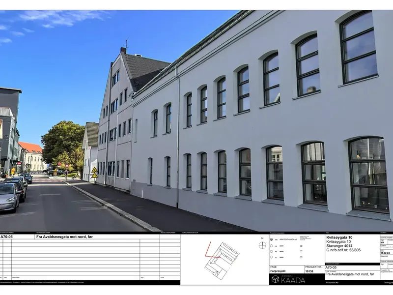Fasade fra byggesøknad