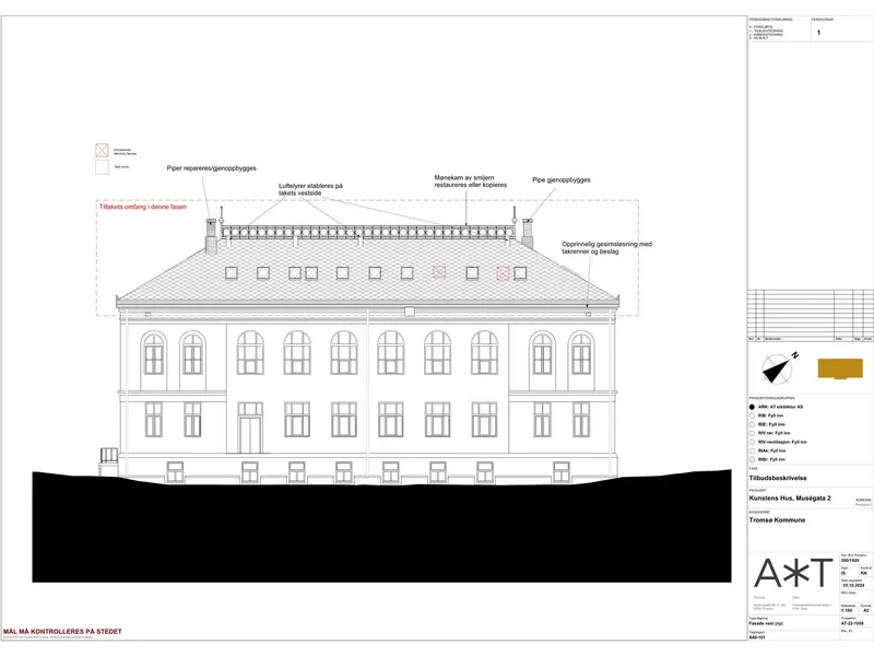 Fasade fra byggesøknad