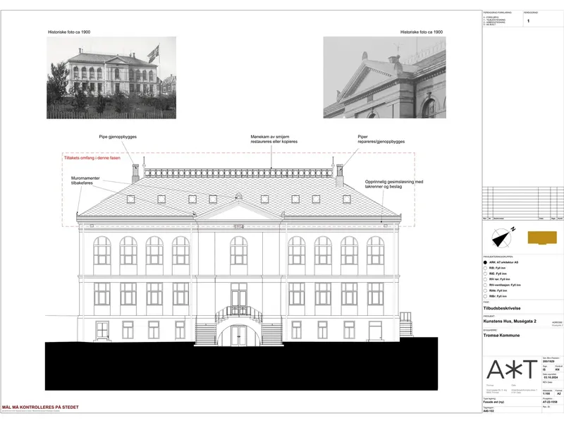 Fasade fra byggesøknad