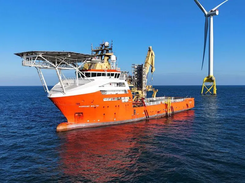 Havvindskipet Normand Baltic har hatt oppdrag i Taiwan.