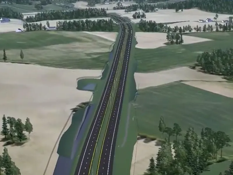 Prosjektet omfatter bygging av rundt 14 kilometer 4-felts motorvei mellom Retvet og Vinterbro, der strekningen Retvet til Nygård legges i ny trasé. Illustrasjon: Statens vegvesen.