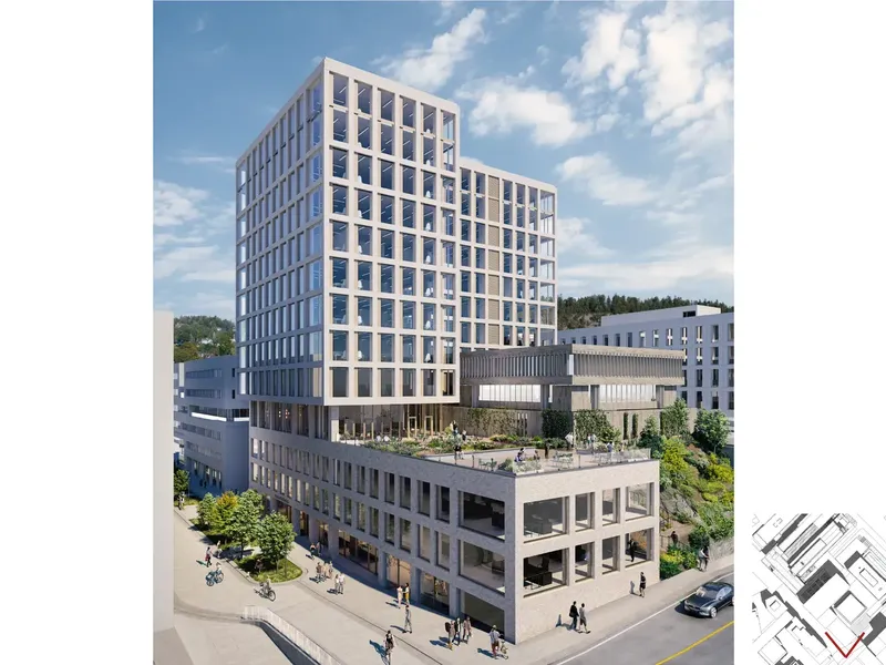 Perspektiv fra byggesøknad