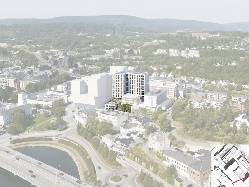 Perspektiv fra byggesøknad