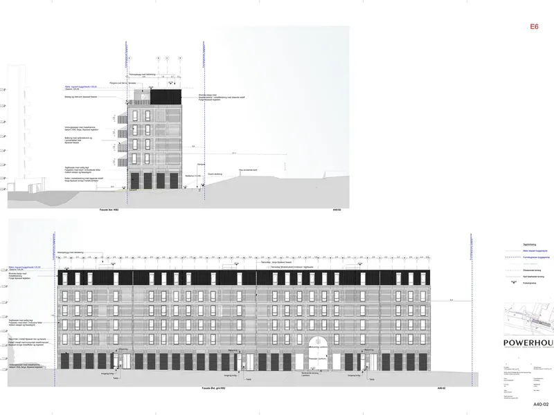 Fasade fra byggesøknad