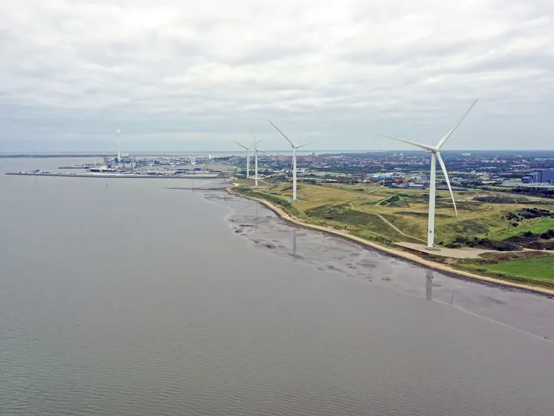 Innovativt 50 MW varmepumpesystem vil bruke fornybar energi fra vindparker og trekke ut varme fra sjøvann (Foto: DIN Forsyning).