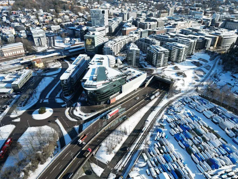 E18 Sjølystlokket. Foto Erik Larsstuen/ Statens vegvesen