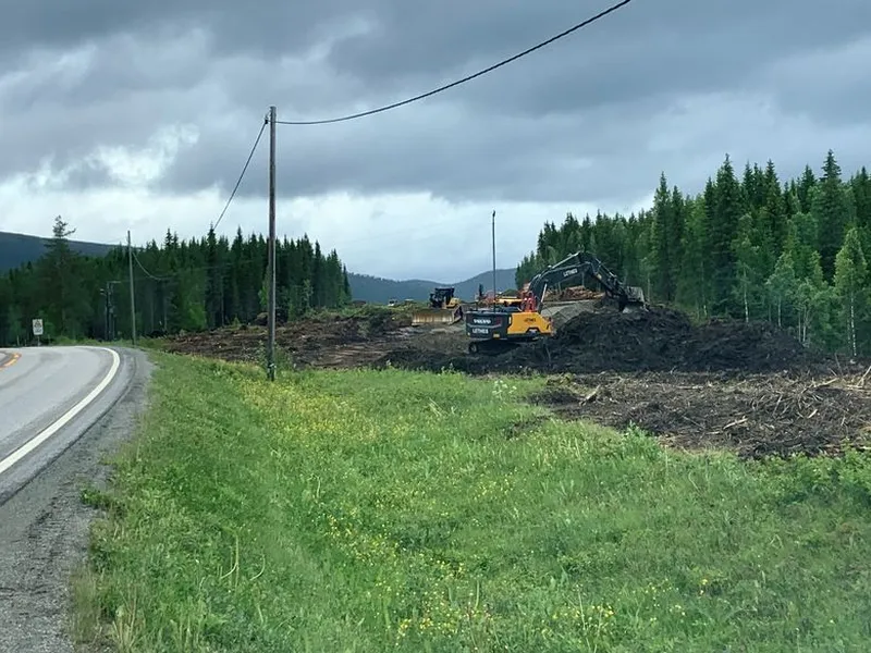 Letnes har startet å bygge ny E6 Fjerdingen-Grøndalselv. Foto: Statens vegvesen.