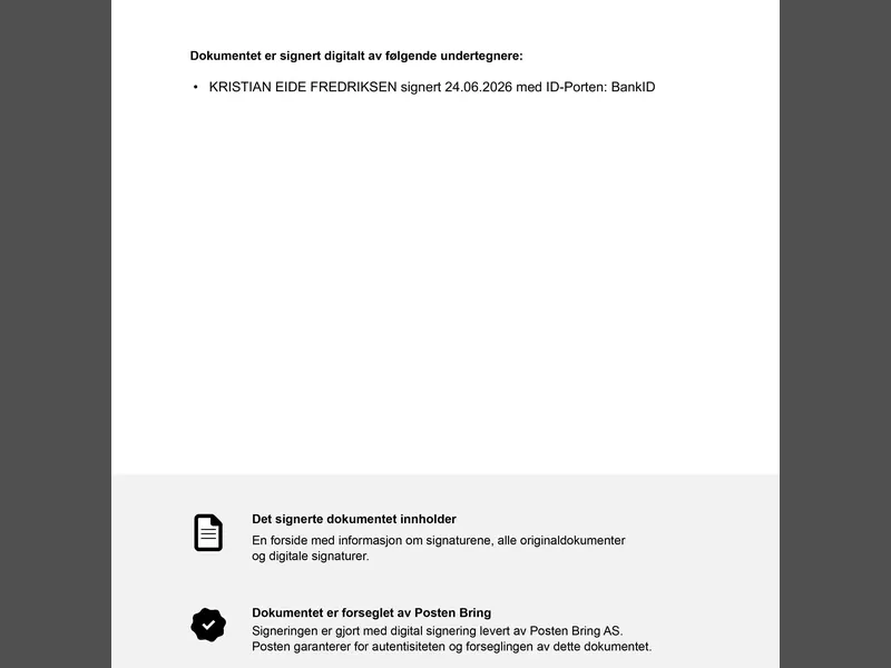 Fasade fra byggesøknad