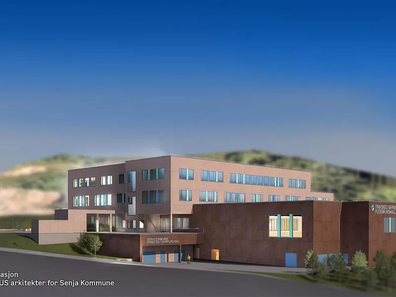 Illustrasjonsbilde Finnsnes barneskole - Klikk for stort bilde
