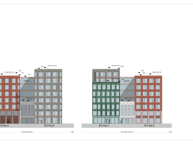 Fasade fra byggesøknad