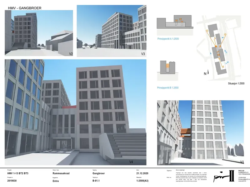 Perspektiv fra byggesøknad