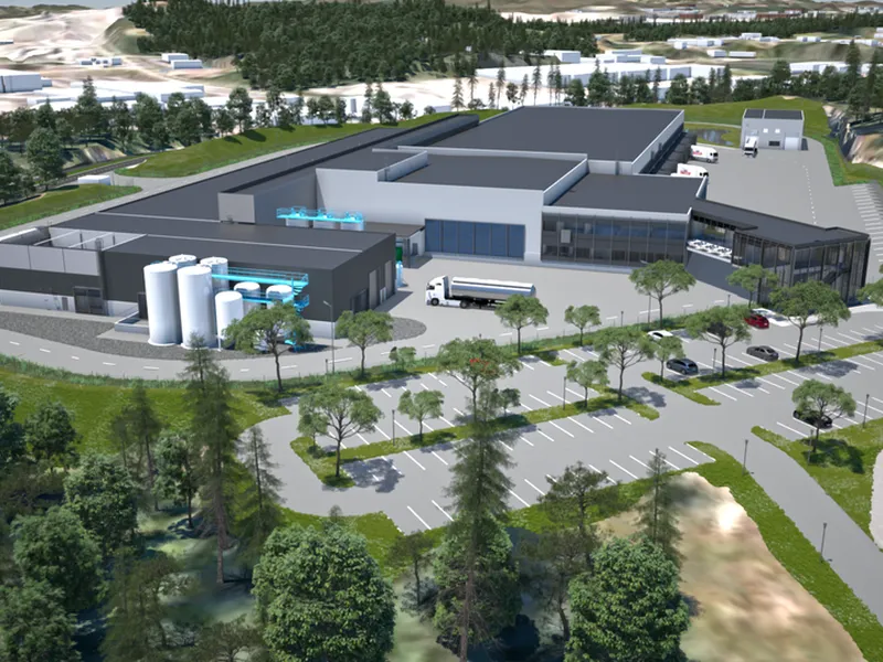 Det nye TINE meieriet på Flesland. Ill: Sweco