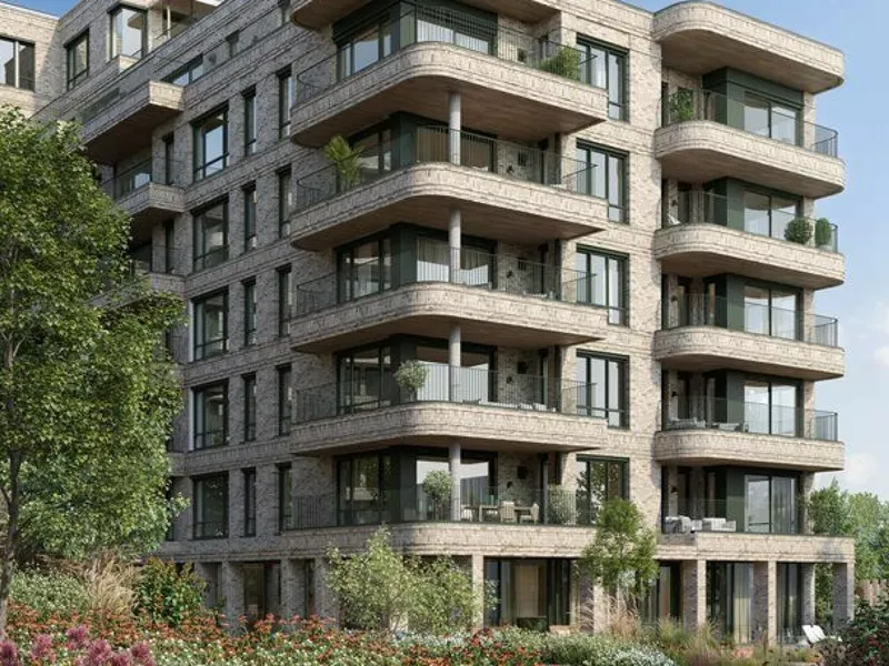 OBOS har valgt AF Gruppen som samarbeidspartner for prosjektering og bygging av boligprosjektet Frøen Hage i Oslo.. Illustrasjon: OBOS.