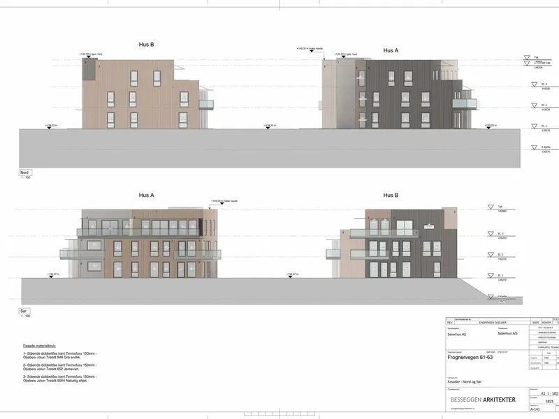 Fasade fra byggesøknad