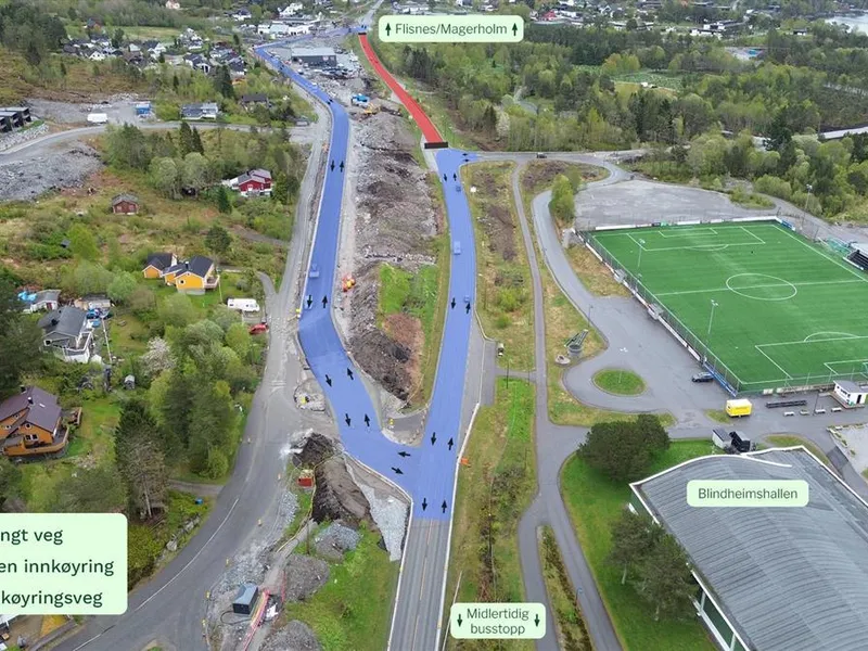 Illustrasjon av avkjøring - Klikk for stort bilete