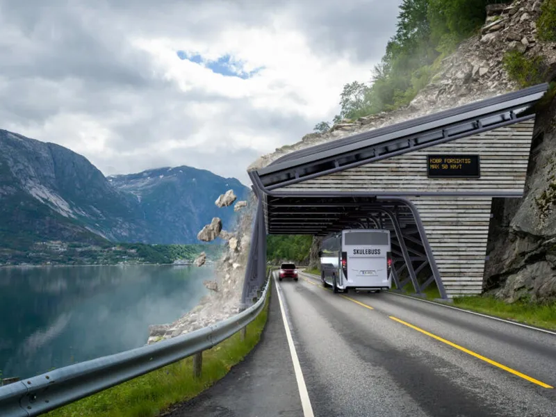 Bypass sitt modulbaserte skredvern er bygget i aluminium. Foto: Bypass AS.