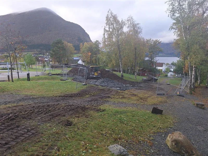 Bilete av der gapahuken skal byggast.  - Klikk for stort bilete
