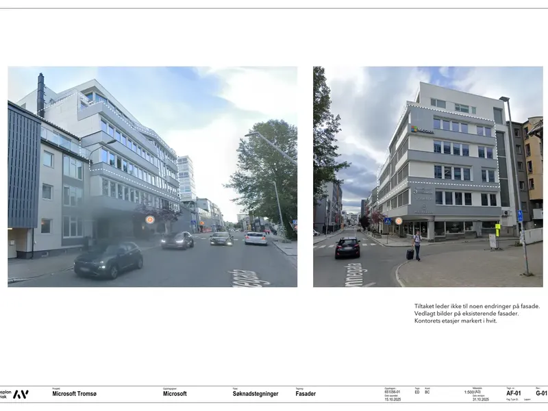 Fasade fra byggesøknad