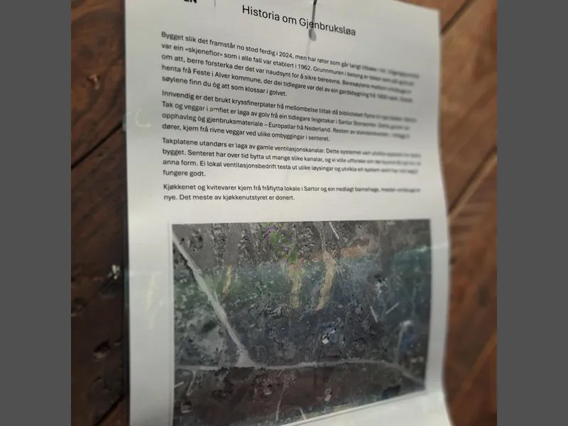 Frå opninga av gjenbruksløa - Klikk for stort bilete