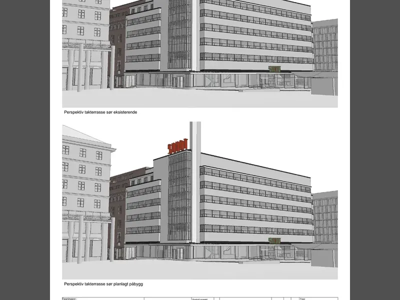 Perspektiv fra byggesøknad