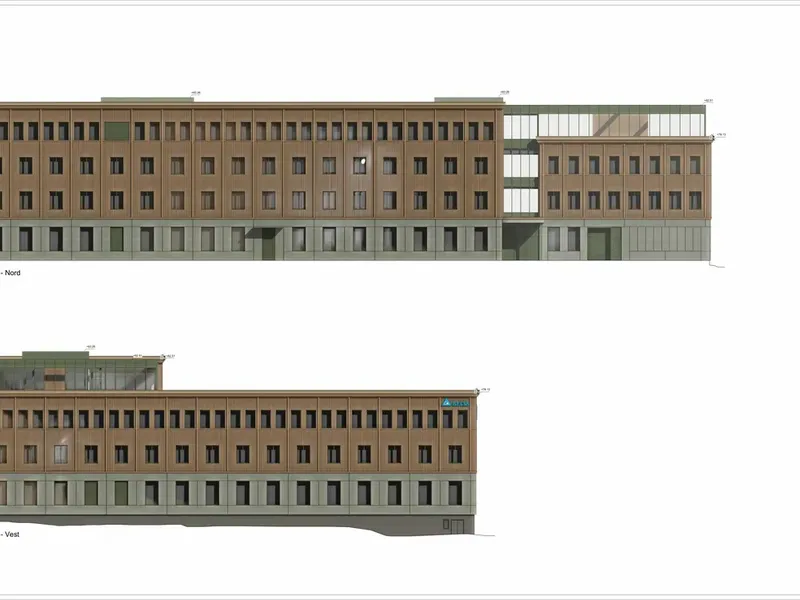 Fasade fra byggesøknad