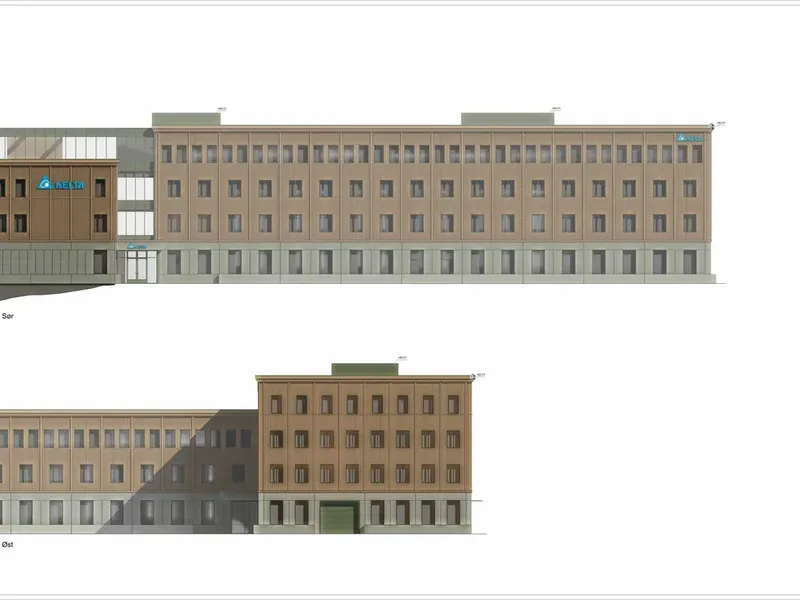 Fasade fra byggesøknad