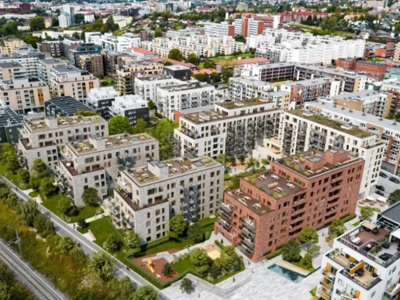 AF Gruppen skal bygge leiligheter for Eiendomsplan og USBL på Løren i Oslo. Ill. Eiendomsplan/OBOS