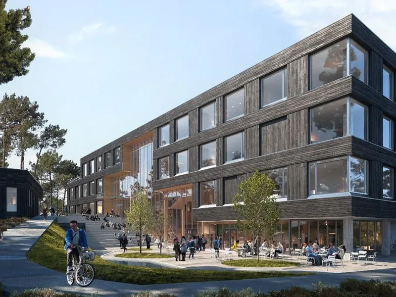 Vinnerutkastet «Technologia» fra BRG Entreprenør. Illustrasjon: Filter Arkitekter