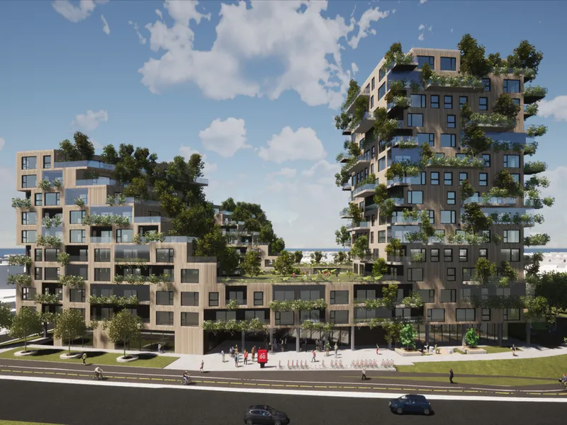 Arkitektskisse fra Rett Hjem Bolig.