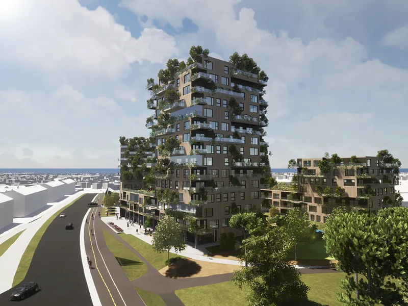 Arkitektskisse fra Rett Hjem Bolig.
