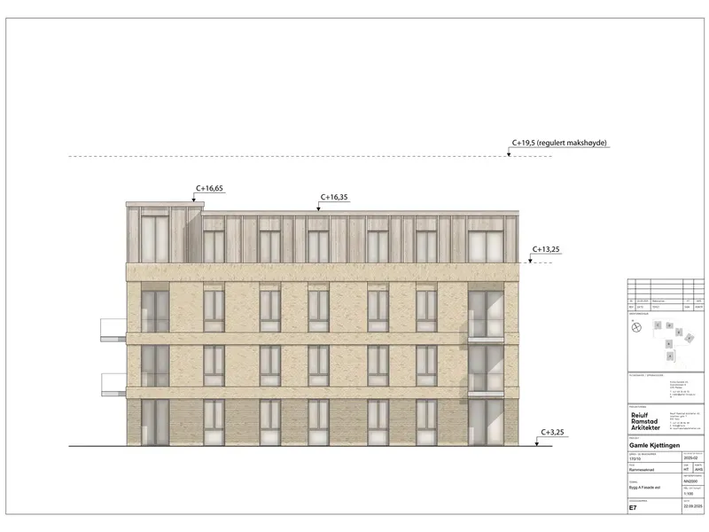 Fasade fra byggesøknad