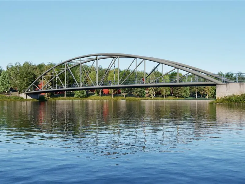 Illustrasjon av Rødsund bru - Klikk for stort bilde