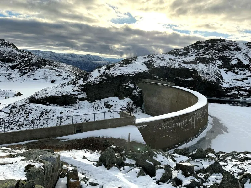AF Gruppen Rehabiliterer Bjølsegrøvatn dam. Foto: AF Gruppen.