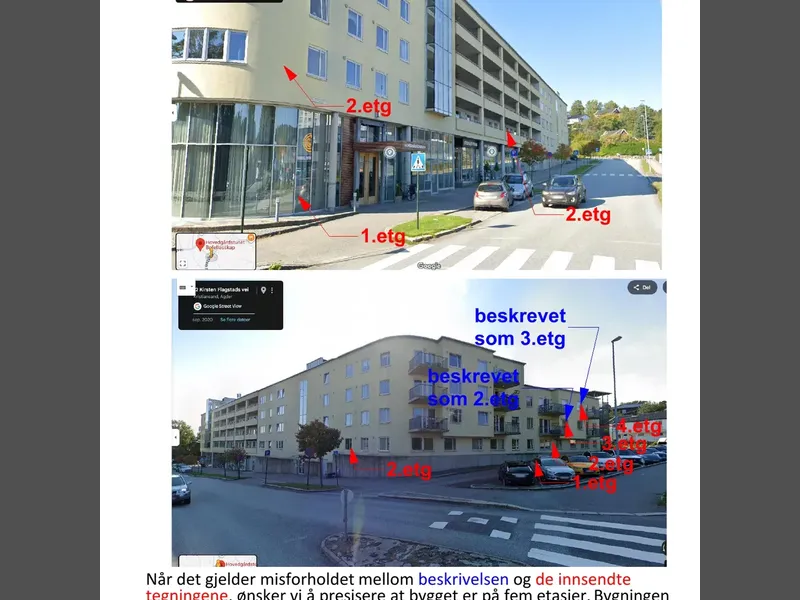 Fasade fra byggesøknad