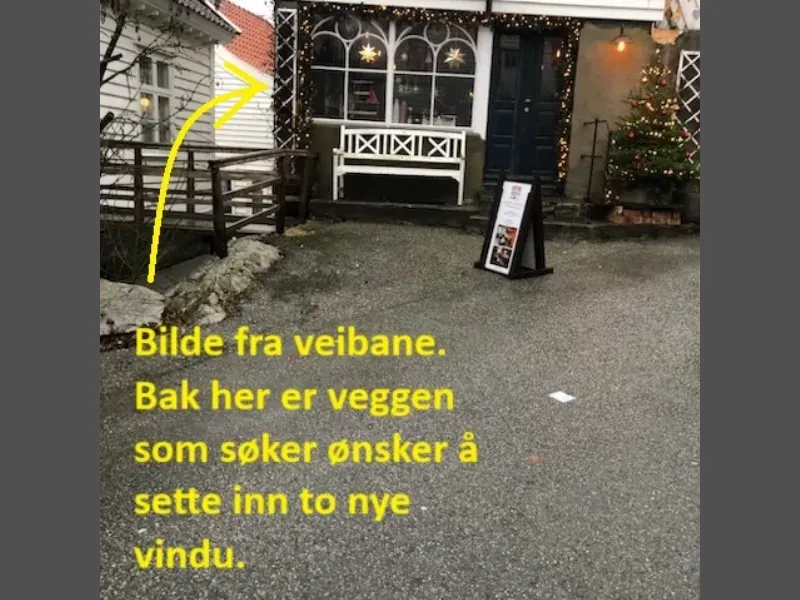 Fasade fra byggesøknad