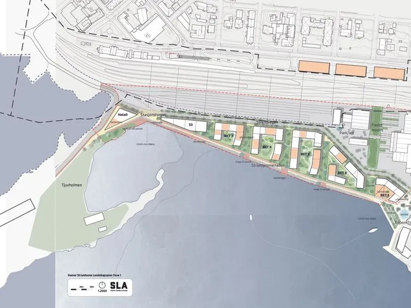 Strandsonen illustrasjon fase 1, kredit LPO arkitekter og SLA