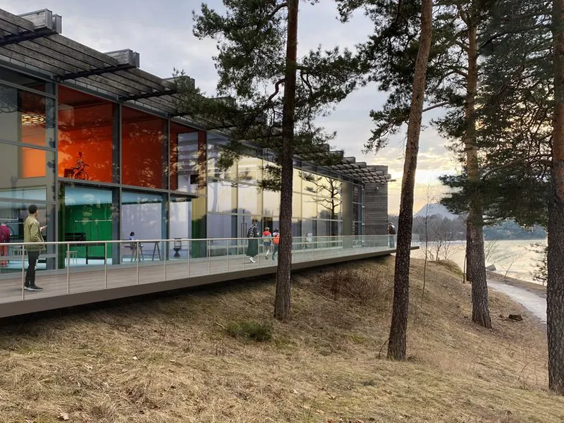 Illustrasjon av fasaden på den nye verkstedhallen som skal etableres i det som nå er Sal Haaken. Illustrasjon: + groma