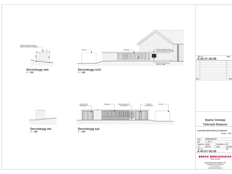 Fasade fra byggesøknad